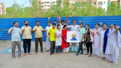 दलिप परिसर कैलाश नगर में,अंतर्राष्ट्रीय योग दिवस उत्साह के साथ मनाया गया 