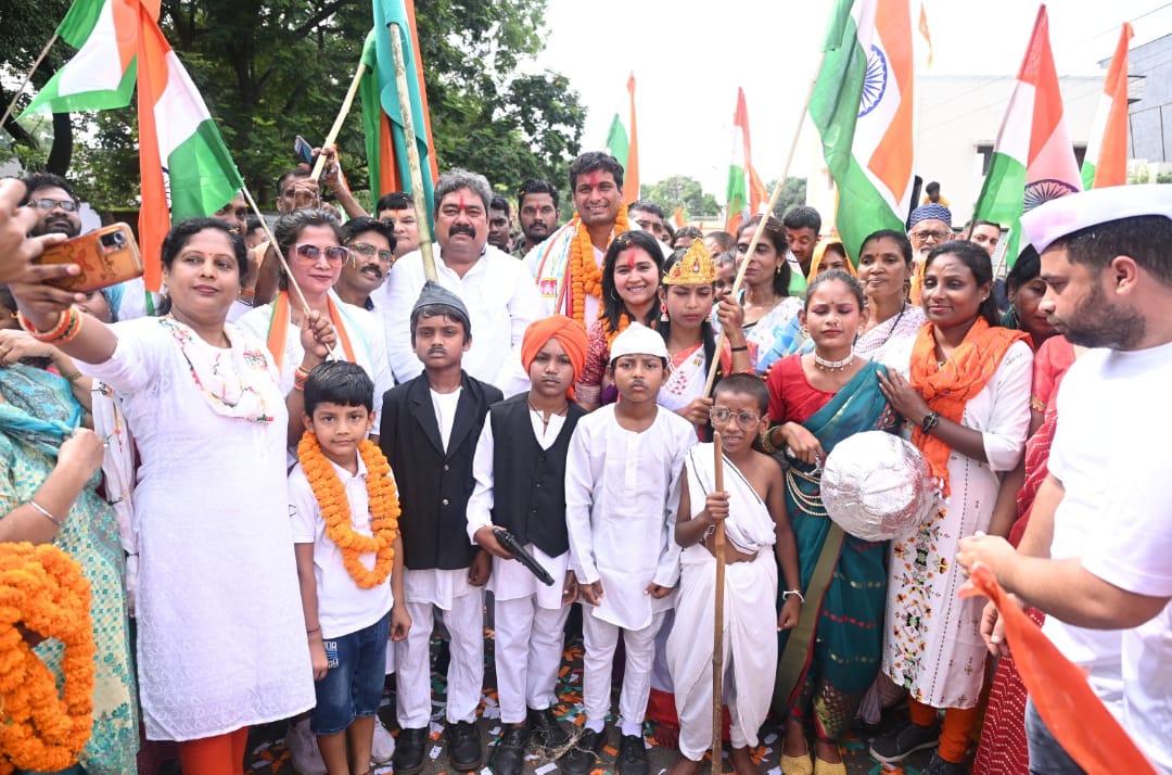 तिरंगा यात्रा का हुआ समापन,अब शुरू होगी प्रगति यात्रा