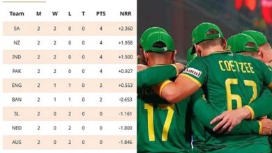 प्‍वाइंट्स टेबल में टॉप पर दक्षिण अफ्रीका का कब्‍जा, ऑस्‍ट्रेलिया का हुआ बुरा हाल