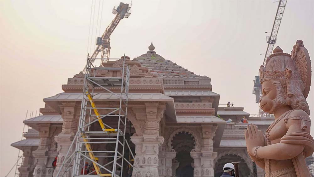 मंदिर निर्माण प्रक्रिया को विघ्नों से बचाने अयोध्या में चल रहा है वेद पाठ