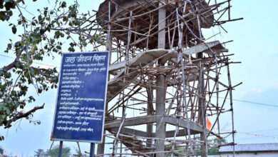 उप मुख्यमंत्री अरुण साव ने निर्माणाधीन गुणवत्ताविहीन पानी की टंकी को तोड़ने के दिए निर्देश