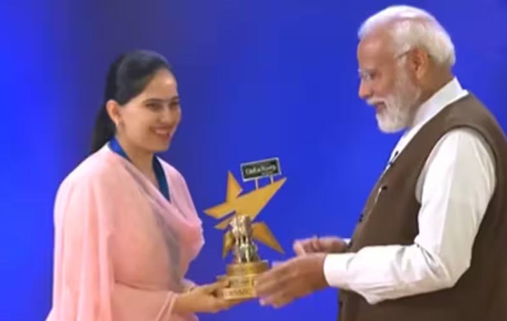 National Creators Award : PM मोदी ने जया किशोरी, मैथिली ठाकुर, RJ रौनक को किया नेशनल क्रिएटर्स अवॉर्ड से सम्मानित