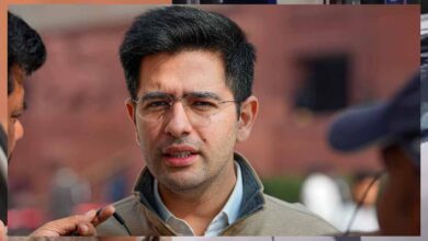 पांचवें चरण के चुनाव से CM Kejriwal से मिलने पहुंचे Raghav Chadha