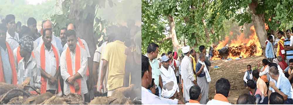 कवर्धा सड़क हादसे के 17 मृतकों का एक साथ अंतिम संस्कार, उप मुख्यमंत्री विजय शर्मा रहे