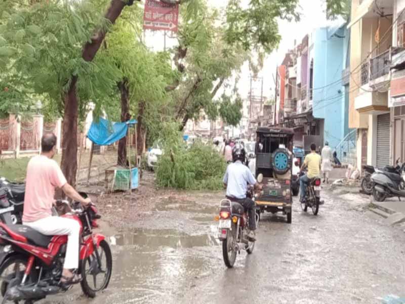 भीषण गर्मी के चलते इन दिनों पूरा उत्तर भारत बिल बिला उठा, वही यूपी के इन जिलों में आंधी के साथ हुई जोरदार बारिश