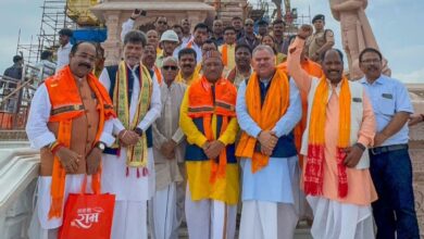 राम मंदिर में गूंजा नारा “छत्तीसगढ़ के भांचा राम, जय श्री राम, जय श्री राम,”साय कैबिनेट ने अयोध्या धाम में किए श्रीरामलला के दर्शन