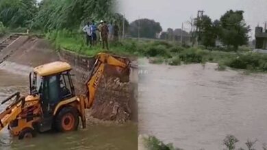 सबलगढ़ का 135 साल पुराना टोंगा तालाब फूटा, आसपास के गांव हुए जलमग्न