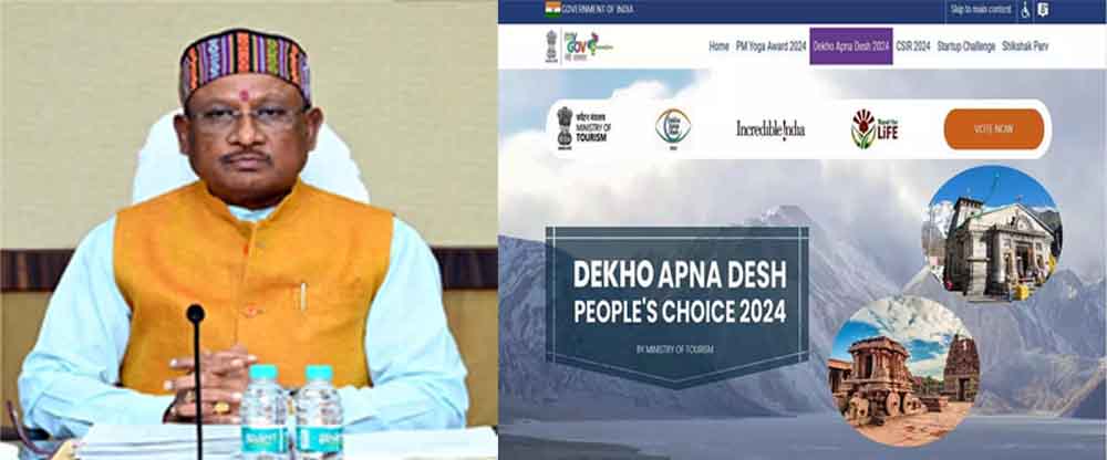 छत्तीसगढ़ की विष्णुदेव साय सरकार की अपील, ‘देखो अपना देश” अभियान में वोट कर बनाएं राष्ट्रीय धरोहर छत्तीसगढ़ की विष्णुदेव साय सरकार की अपील, ‘देखो अपना देश” अभियान में वोट कर बनाएं राष्ट्रीय धरोहर