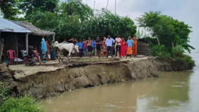 बिहार के खगड़िया जिले में कोसी, बागमती, गंगा और बूढ़ी गंडक उफान पर, एक बच्चे की मौत