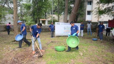 एसईसीएल वसंत विहार कॉलोनी में स्वच्छता ही सेवा के तहत चलाया गया सफाई अभियान