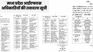 Forest Department में 38 IFS अफसरों के तबादले, भोपाल समेत 16 जिलों के DFO इधर से उधर