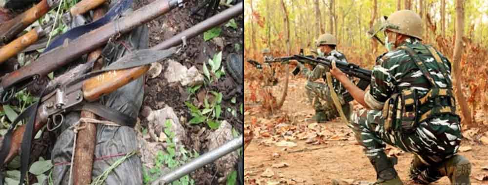 छत्तीसगढ़-महाराष्ट्र सीमा पर भीषण मुठभेड़ में 3 नक्सली ढेर, सुरक्षा बलों ने घेरा इलाका