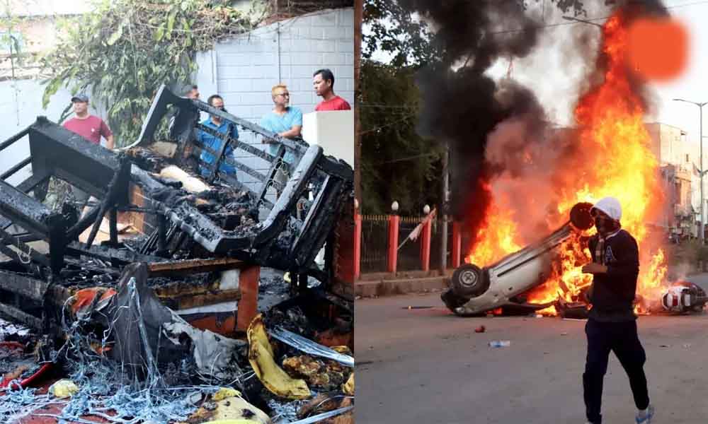 मणिपुर में विधायकों के घर को नुकसान पहुंचाने वाले सात और लोगों पर सख्ती, पुलिस ने अब तक 41 आरोपी किए गिरफ्तार मणिपुर में विधायकों के घर को नुकसान पहुंचाने वाले सात और लोगों पर सख्ती, पुलिस ने अब तक 41 आरोपी किए गिरफ्तार