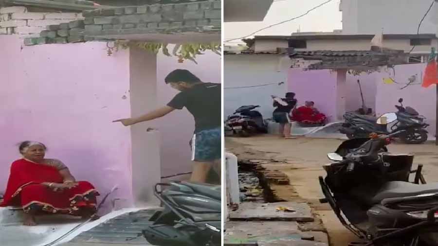 छत्तीसगढ़ में बल्ले और चप्पलों से अपनी बूढ़ी दादी पीटा नज़र आया युवक छत्तीसगढ़ में बल्ले और चप्पलों से अपनी बूढ़ी दादी पीटा नज़र आया युवक