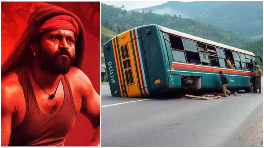 उडुपी बस पलटने से ‘कंतारा’ प्रीक्वल के छह जूनियर कलाकार घायल उडुपी बस पलटने से ‘कंतारा’ प्रीक्वल के छह जूनियर कलाकार घायल