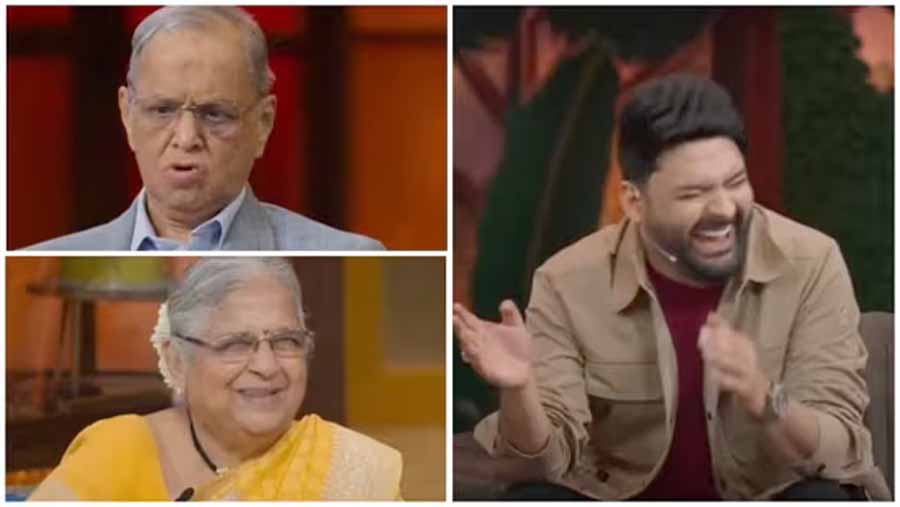 इन्फोसिस के को-फाउंडर नारायण मूर्ति और उनकी पत्नी सुधा मूर्ति पहुंचे कपिल शर्मा के शो पर इन्फोसिस के को-फाउंडर नारायण मूर्ति और उनकी पत्नी सुधा मूर्ति पहुंचे कपिल शर्मा के शो पर