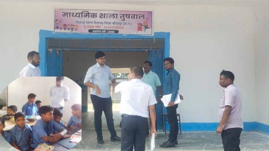 कलेक्टर संबित मिश्रा ने किया भैरमगढ़ ब्लॉक का किया औचक निरीक्षण कलेक्टर संबित मिश्रा ने किया भैरमगढ़ ब्लॉक का किया औचक निरीक्षण