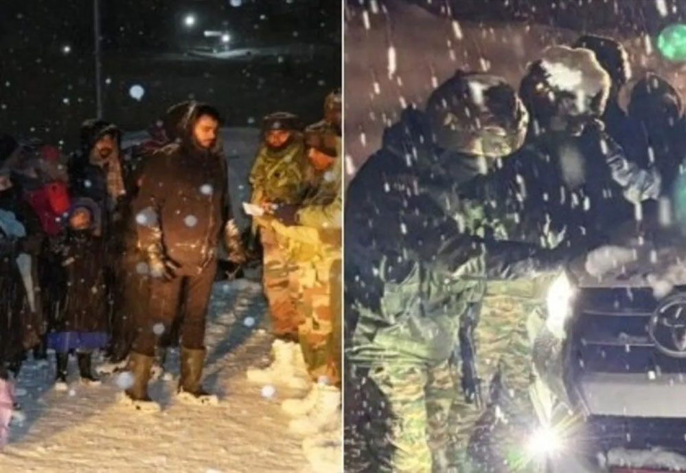 बर्फबारी में फंसे पर्यटकों के लिए देवदूत बनी सेना, चिनार कोर ने 68 लोगों को बचाया बर्फबारी में फंसे पर्यटकों के लिए देवदूत बनी सेना, चिनार कोर ने 68 लोगों को बचाया