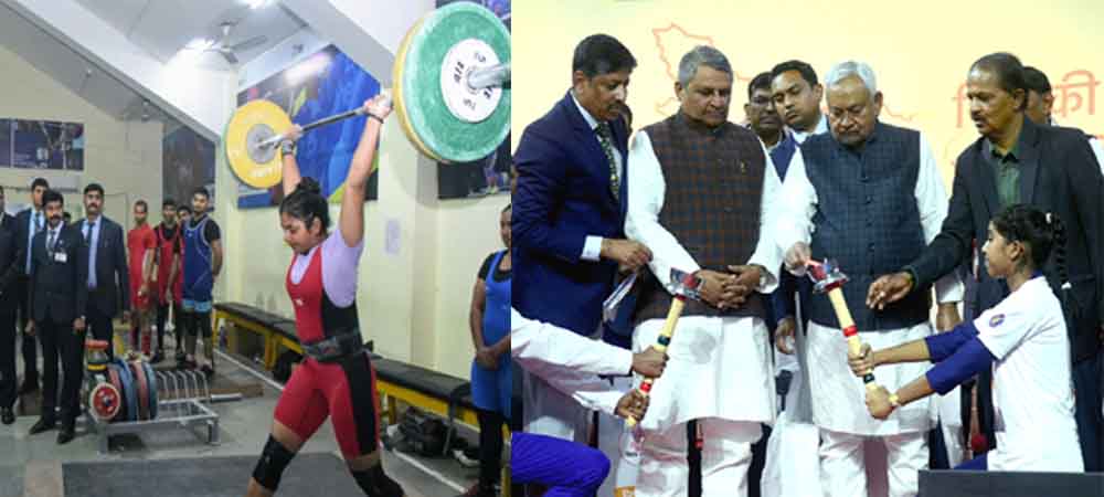 बिहार-पटना में मुख्यमंत्री नीतीश ने मशाल जलाकर किया शुभारंभ, विष्व की सबसे बड़ी खेल प्रतिभा खोज प्रतियोगिता का आगाज बिहार-पटना में मुख्यमंत्री नीतीश ने मशाल जलाकर किया शुभारंभ, विष्व की सबसे बड़ी खेल प्रतिभा खोज प्रतियोगिता का आगाज