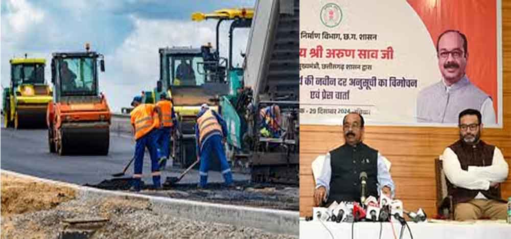 छत्तीसगढ़-1 जनवरी से लागू होगा नया एसओआर, सड़कों को लेकर विभाग जल्द शुरू करेगा पायलेट प्रोजेक्ट छत्तीसगढ़-1 जनवरी से लागू होगा नया एसओआर, सड़कों को लेकर विभाग जल्द शुरू करेगा पायलेट प्रोजेक्ट