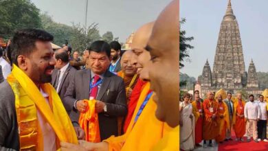 श्रीलंका के राष्ट्रपति दिसानायके बोधगया पहुंचे, महाबोधि मंदिर में की पूजा-अर्चना