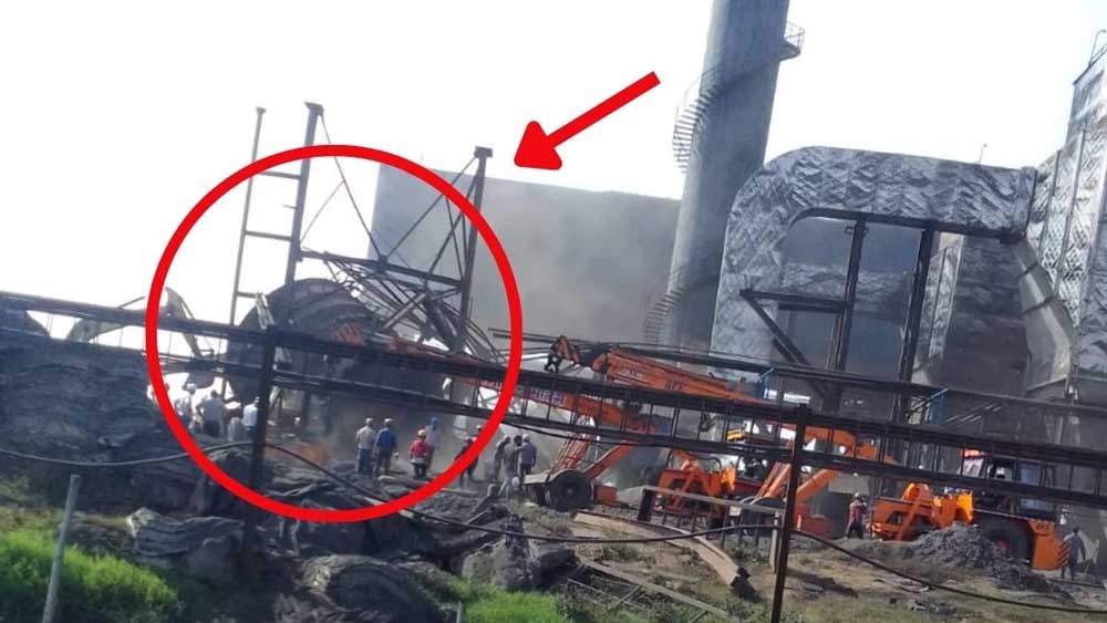 मुंगेली हादसा, गर्म राख से भरा साइलो गिरा, एक की मौत और कई दबे मुंगेली हादसा, गर्म राख से भरा साइलो गिरा, एक की मौत और कई दबे