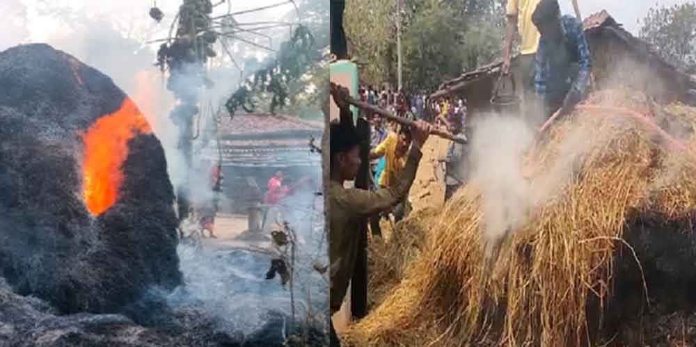 ओडिशा के बौध जिले में पुआल के ढेर में लगी आग, दो बच्चों की जलने से मौत ओडिशा के बौध जिले में पुआल के ढेर में लगी आग, दो बच्चों की जलने से मौत