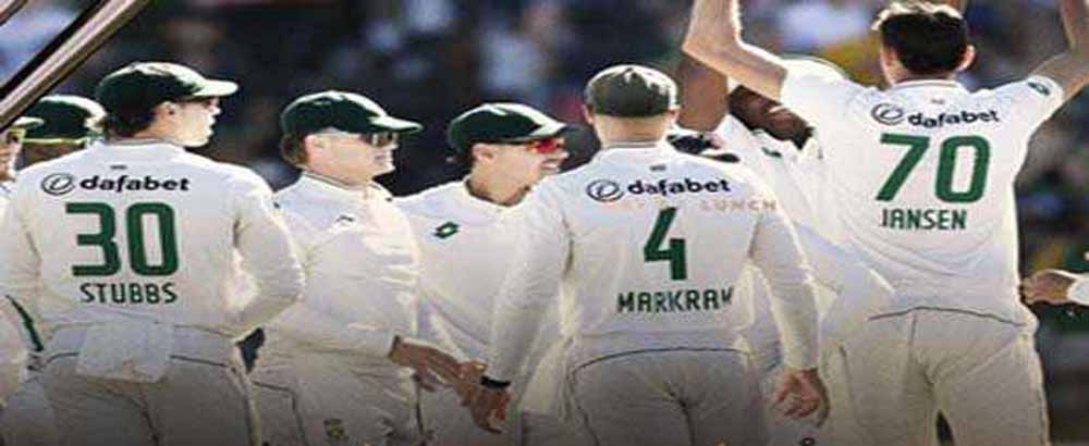 दक्षिण अफ्रीका के रनो के पहाड़ में दबा पाकिस्तान, तीन विकेट सस्ते में गंवाये