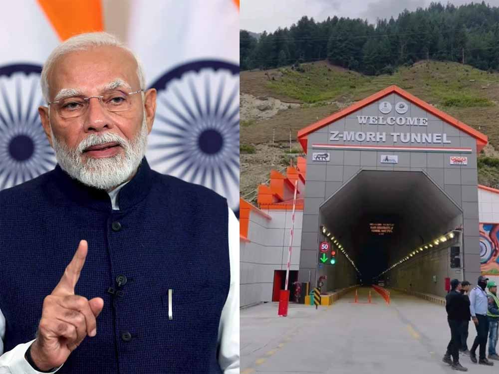 प्रधानमंत्री नरेंद्र मोदी 2,400 करोड़ रुपये की लागत से बनी रणनीतिक जेड-मोड़ सुरंग का उद्घाटन 13 जनवरी को करेंगे