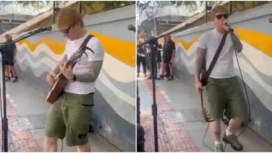 Ed Sheeran started performing on Church Street in Bangalore, police stopped him