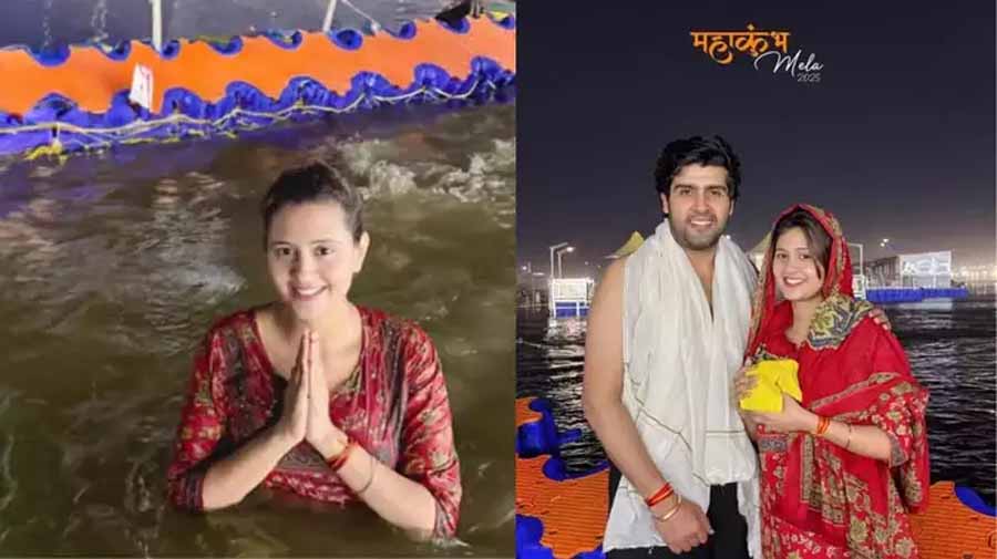 अंजलि अरोड़ा ने बॉयफ्रेंड संग महाकुंभ में लगाई डुबकी अंजलि अरोड़ा ने बॉयफ्रेंड संग महाकुंभ में लगाई डुबकी