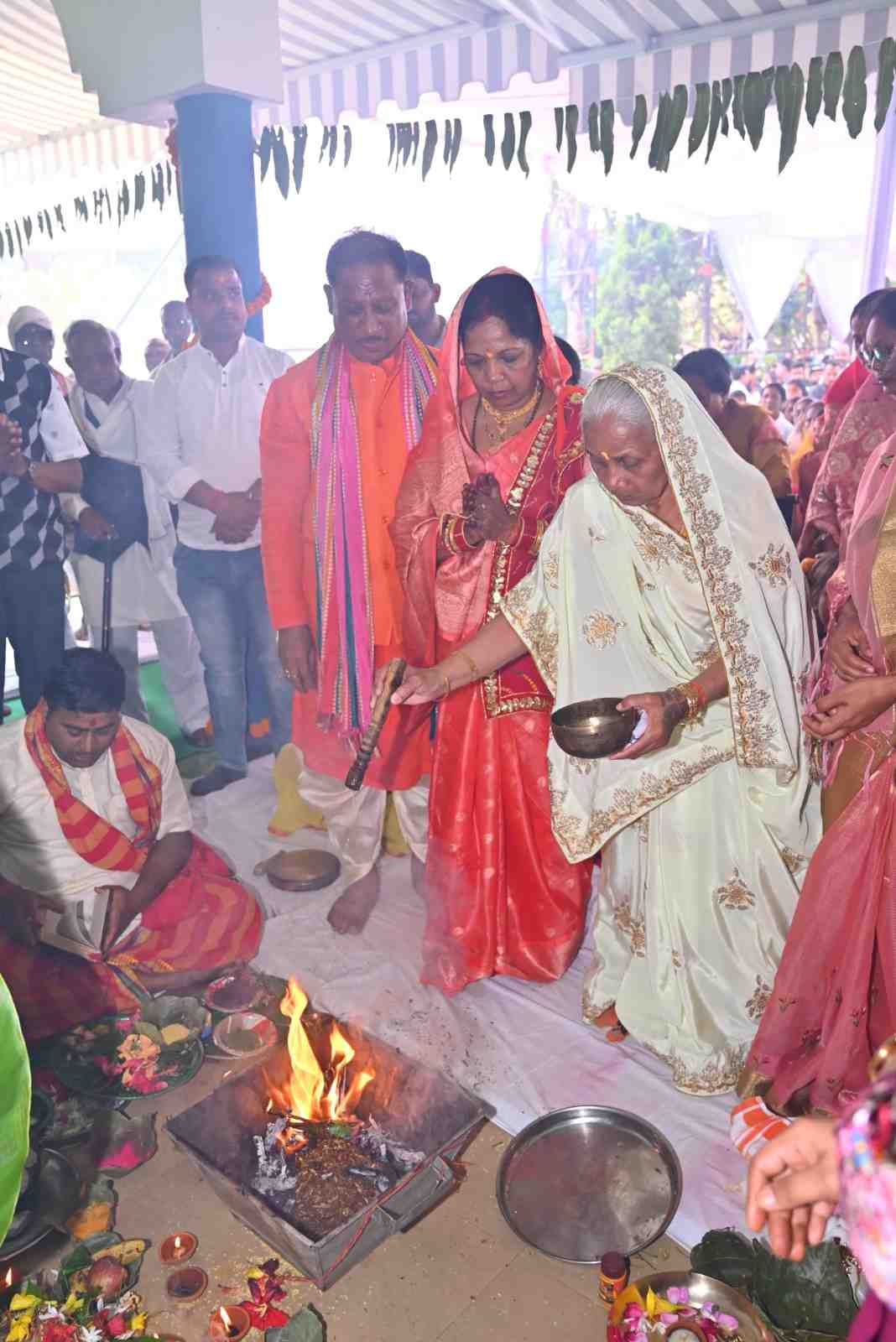 मुख्यमंत्री विष्णुदेव साय के जन्मदिवस पर बगिया में हुआ श्री सत्यनारायण व्रत कथा का आयोजन