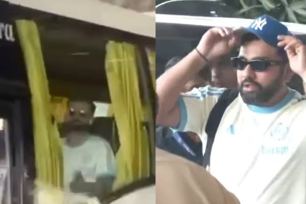 चैंपियंस ट्रॉफी के लिए रवाना हुई भारतीय टीम, रोहित पर्सनल कार से पहुंचे एयरपोर्ट