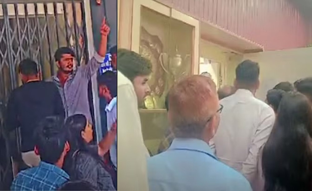 इंदौर होलकर साइंस कॉलेज में होली मिलन के पोस्टर हटाने पर 150 प्रोफेसर्स को छात्रों ने बंधक बनाया, हॉल में बंद किया