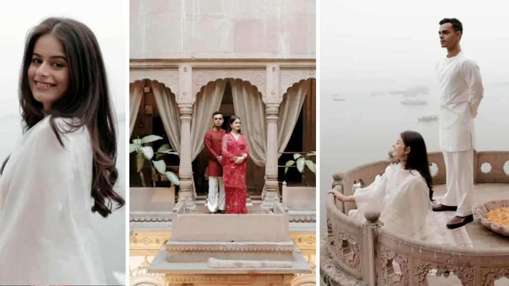 पूर्व मुख्यमंत्री  शिवराज के बड़े बेटे कार्तिकेय की शादी, मंगेतर अमानत संग बनारस में कराया प्री-वेडिंग शूट पूर्व मुख्यमंत्री  शिवराज के बड़े बेटे कार्तिकेय की शादी, मंगेतर अमानत संग बनारस में कराया प्री-वेडिंग शूट