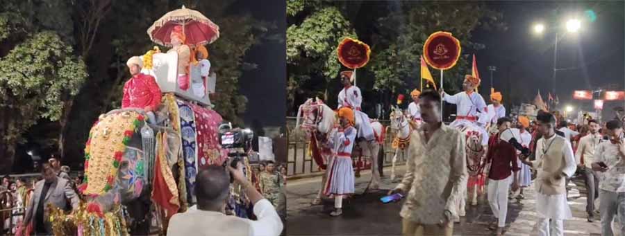 बस्तर राजघराने की शाही शादी का जश्न शुरू, 107 साल बाद बस्तर राजमहल से निकली बारात