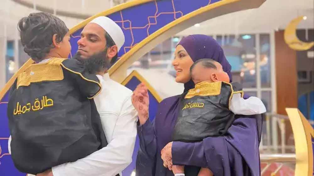 सना खान ने पति और बच्चों के संग केक काटकर मनाई ईद सना खान ने पति और बच्चों के संग केक काटकर मनाई ईद