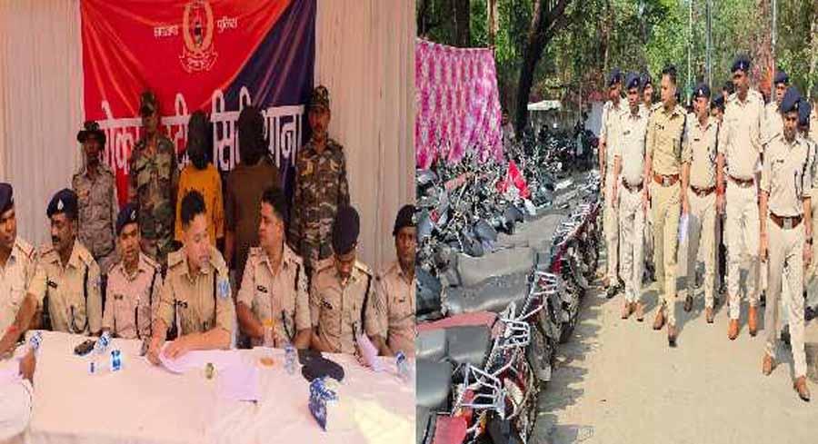 बोकारो पुलिस को मिली बड़ी कामयाबी, चोरी के 45 मोटरसाइकिल सहित 2 आरोपी गिरफ्तार