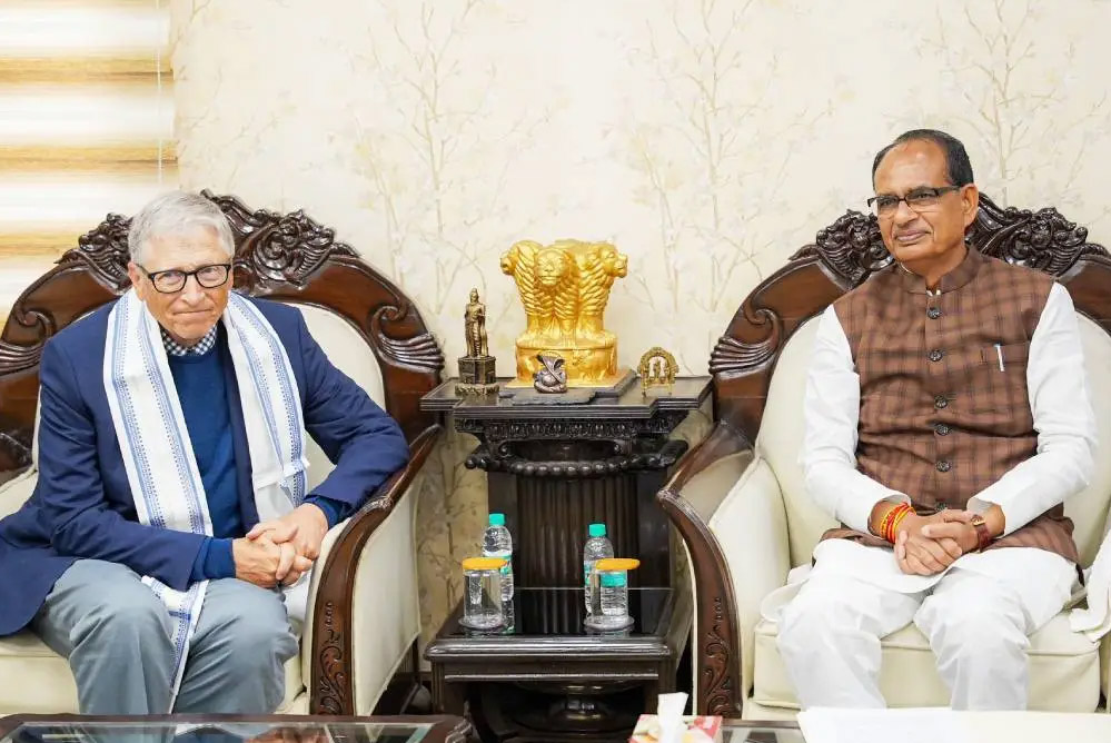 केंद्रीय मंत्री शिवराज सिंह चौहान से मिले माइक्रोसॉफ्ट के को-फाउंडर बिल गेट्स केंद्रीय मंत्री शिवराज सिंह चौहान से मिले माइक्रोसॉफ्ट के को-फाउंडर बिल गेट्स