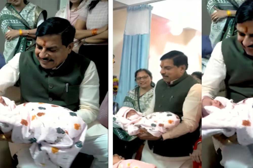 मध्य प्रदेश के CM मोहन यादव नाना बन गए ,नातिन को देख खुशी से झूमे मध्य प्रदेश के CM मोहन यादव नाना बन गए ,नातिन को देख खुशी से झूमे