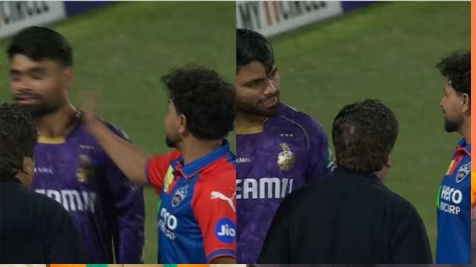 रिंकू सिंह को कुलदीप ने जड़ दिए 2 थप्पड़, भड़क गया KKR स्टार; यूजर बोले- बैन करो रिंकू सिंह को कुलदीप ने जड़ दिए 2 थप्पड़, भड़क गया KKR स्टार; यूजर बोले- बैन करो