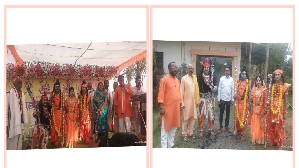 निषादराज जयंती के अवसर पर बर्मन माझी समाज द्वारा निकाली गई भव्य शोभायात्रा