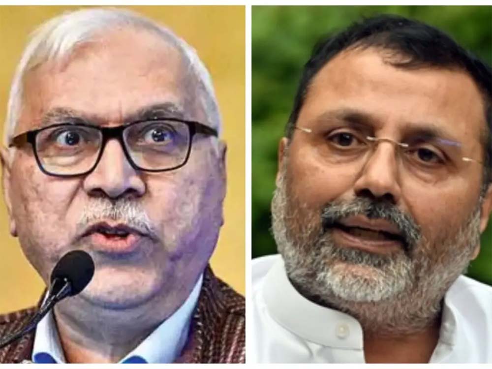 निशिकांत दुबे इन दिनों सुर्खियों में,  पूर्व CEC कुरैशी पर तगड़ा वार, आप चुनाव नहीं, मुस्लिम आयुक्त थे