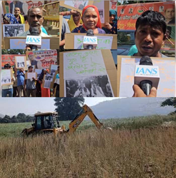 सपा कार्यालय के बाहर दलित किसानों ने किया विरोध प्रदर्शन, सपा नेता पर लगाया जमीन कब्जाने का आरोप सपा कार्यालय के बाहर दलित किसानों ने किया विरोध प्रदर्शन, सपा नेता पर लगाया जमीन कब्जाने का आरोप