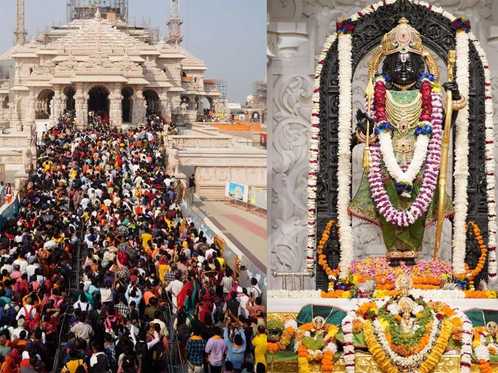 रामनवमी पर अयोध्या धाम में उत्सव सा नजारा है, सुबह नौ बजे अभिषेक, ठीक 12 बजे सूर्य तिलक और देर रात तक देंगे दर्शन