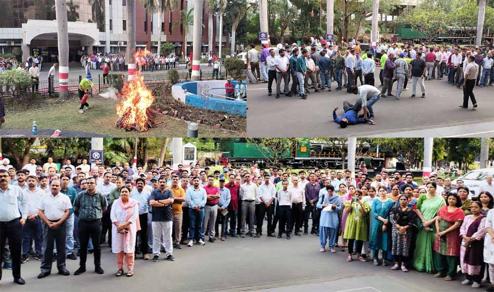 आपातकालीन परिस्थिति से निपटने हेतु रेलवे नागरिक सुरक्षा मॉक ड्रिल का सफल आयोजन