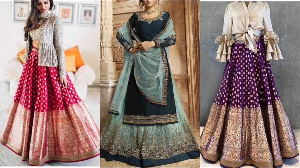 पुराने लहंगे के लुक को यूं बदलें ट्रेंडी स्टाइल में