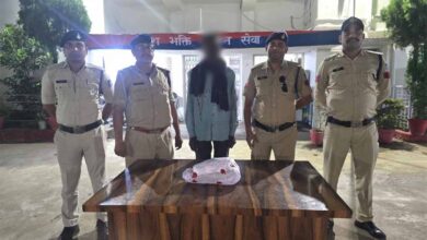 मादक पदार्थ गांजा के अवैध कारोबार के विरूद्ध कोतवाली अनूपपुर पुलिस द्वारा कार्यवाहीः गांजा सहित आरोपी गिरफ्तार