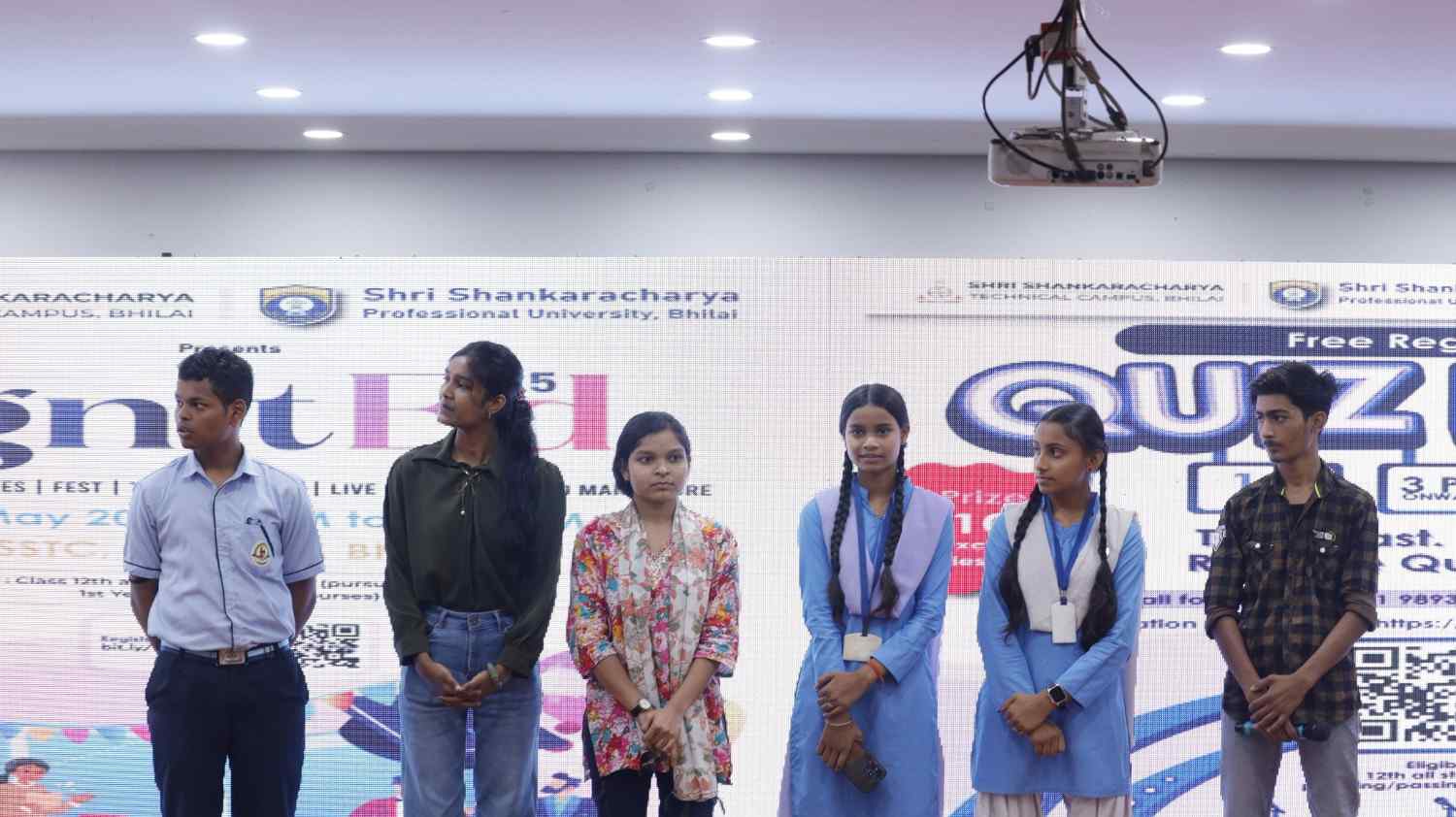 श्री शंकराचार्य प्रोफेशनल यूनिवर्सिटी में क्विज ब्लिट्ज में, ऑपरेशन सिंदूर के प्रश्न छाए रहे