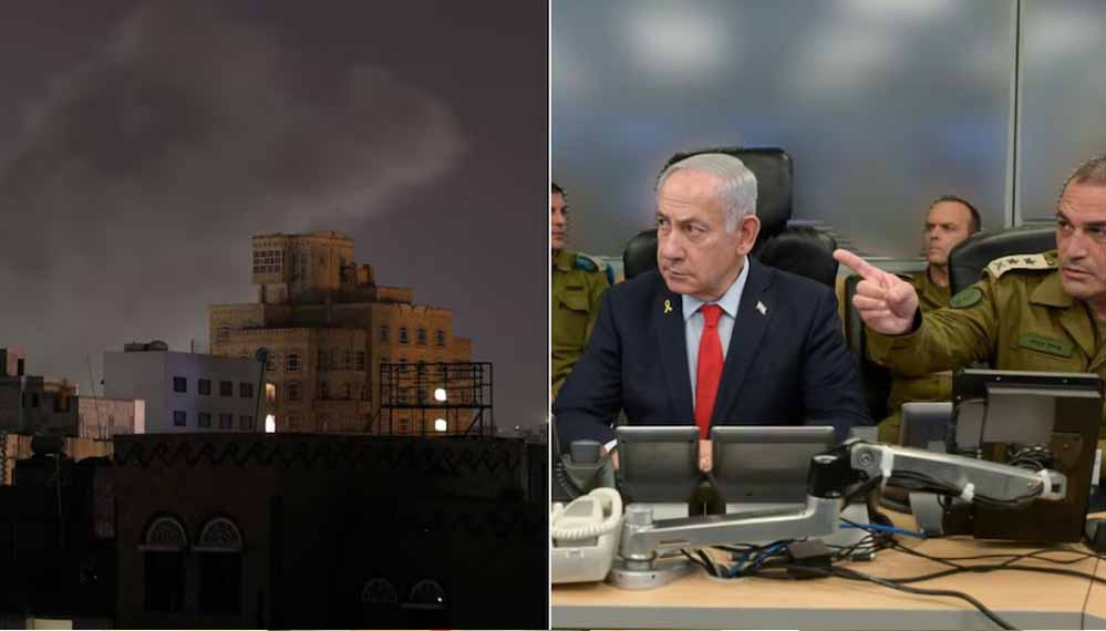 यमन : हूतियों पर इजरायल ने 20 फाइटर जेट्स से गिराए बम, कमांड सेंटर में खुद बैठे थे पीएम नेतन्याहू यमन : हूतियों पर इजरायल ने 20 फाइटर जेट्स से गिराए बम, कमांड सेंटर में खुद बैठे थे पीएम नेतन्याहू